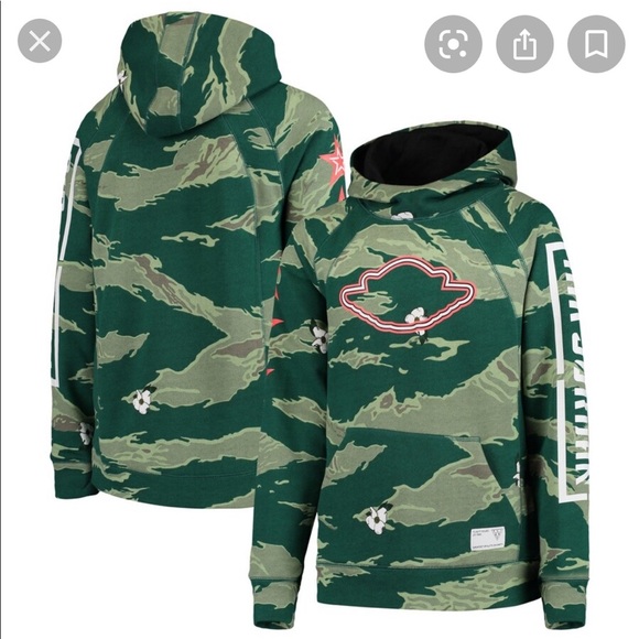 Air Jordan City of Flight Green Camo Floral Hoodie - Picture 1 of 8